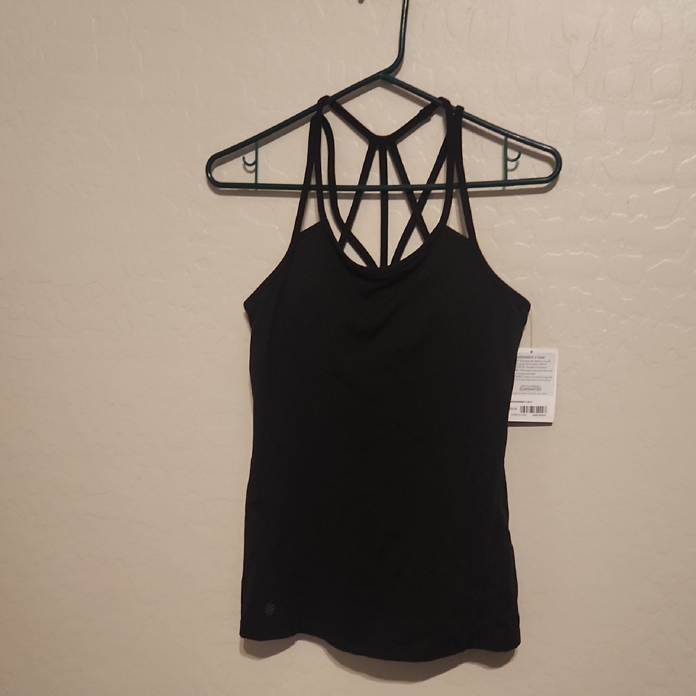 Athleta Black Strappy Performance Tank